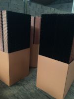 Black coated Brown Evaporative Cooling pad for greenhouse and poultry farm