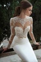 White Lace Wedding Dresses from Babyonlinedress.com