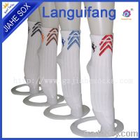 jacquard cotton sports socks 2014 new design sock