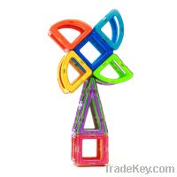 Construction toy magnetic blocks