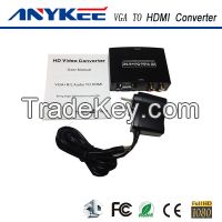 Factory price VGA  to HDMI converter with VGA+R/L audio