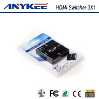 Lower cost plastic 3x1 3 in 1 out HDMI switcher