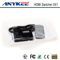 2014 cheap Plastic box IR control 5X1 5 ports HDMI switcher