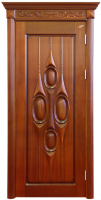 latest design embossed panel solid wood door