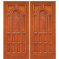China composite wood veneer solid wood doors for interior/exterior