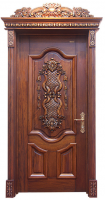 luxury carved solid wood door 2013 Italian  wooden door design