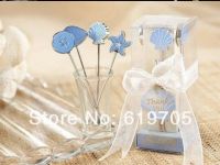 European-style wedding creative gift cartoon blue sea fruit fork cutlery romantic ocean love fruit fork gifts