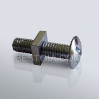 Cross head roofing bolts with square nuts