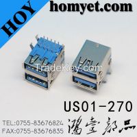 Sell High quality 2mm 18 pin female right angle type usb 3.0 connector