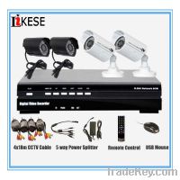 Security CCTV System 4CH Full D1 DVR with IR Bullet Cameras security