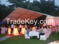 Large outdoor party tents