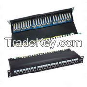 Cat.5e FTP Patch Panel, 24 Port, LSA IDC