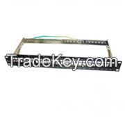 Blank Patch Panel FTP With Back Bar, 24 Port