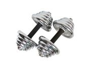 Fitness adjustable chrome dumbbell/ fixed weight chrome dumbbell with foam handle BS-1008