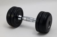 Adjustable rubber coated dumbbell