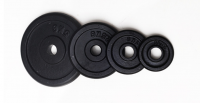 Rubber coated barbell plates