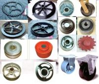 Sell cast iron wheels, casters, castors, gears