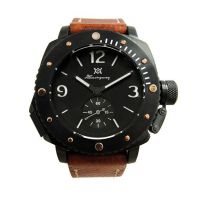 Mens Leather Strap Watch