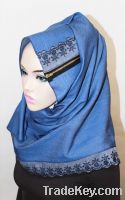 TH115 [The twelve] Stylish denim hijab/niquab/scarf/muffler/abaya