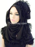 TH134/The twelve/ Stylish Design Hijab/Niquab/Abaya/Scarf/Muffler/Made in Korea