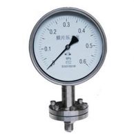 Threaded stainless steel diaphragm pressure gauge