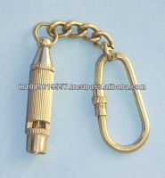 Brass Whistle Key Chain