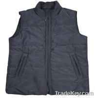 Mens double wear padding vest jacket
