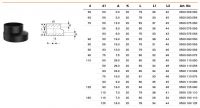 Short eccentric reducer