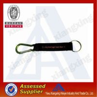 Sell Hot new products leather short lanyard with carabiner hook&PVC