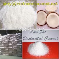 Low Fat Desiccated Coconut Vietnam Origin
