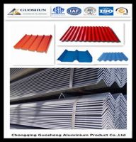 Colour Coated Aluminium Corrugated Sheet , Aluminium Roofing Sheet PE/PVDF high quality