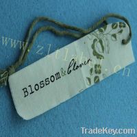 custom paper hang tag for garment made in China
