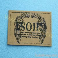 custom China supplier jeans leather patches/labels