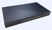 fiber switch 24 ports 10/100M tx and 2 giga TX/SFP combo web managed