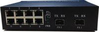 8 ports 10/100bps TX and 2 1000M SFP ethernet switch