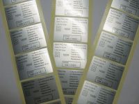 sell Self Adhesive  PVC PET Paper Labels