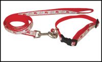 Sell cartoon dogs print collar and leash