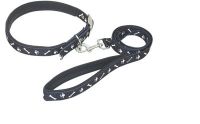 Sell bone print padding collar and leash