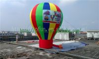 Rainbow Giant Inflatable Advertising Balloons For Promotion 0.45mm PVC