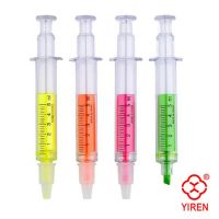 YR-HL003 Special Design Promotional gift syringe highlighter pen