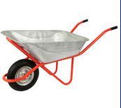 Steel Tray Wheelbarrow with 120kg Loading and 75L Water Capacities