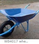 100kg Wheelbarrow with 5.5cbf Sand Capacity and Pb-free/UV-resistant Powder Coating