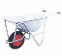 Wheelbarrow with 61.1L Water Capacity and Pb-free/UV Resistant Powder Coating