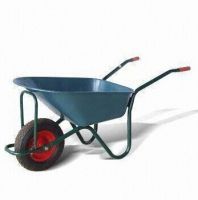 Wheelbarrow with Heavy-duty Metal Tray and 85L Water Capacity