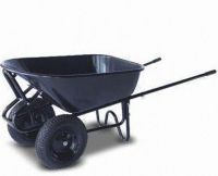 Wheelbarrow with Plastic Tray, Twin-wheel and 106L Water Capacity