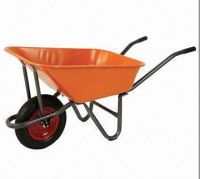 Steel Tray Wheelbarrow with 150kg Loading and 75L Water Capacities