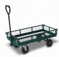 Garden Cart with Lead-free and UV-resistant Powder Coating, Available in Green and Black