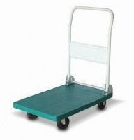 Foldable Platform Hand Truck with 4-inch PE Wheel, 