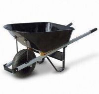 Wheelbarrow with Pb-free/UV-resistant Powder Coating and 6cbf Sand Capacity