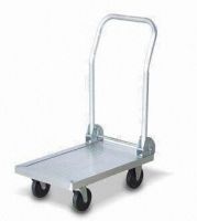 Foldable Steel Platform Trolley with 60kg Maximum Loading Capacity and 4-inch PE Wheels